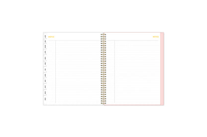 notes pages white monthly tabs
