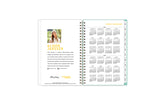 artisans and makers reference calendar from 2024 and 2025 white monthly tabs 5x8 size