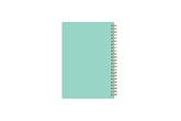 5x8 teal back cover gold wire-o