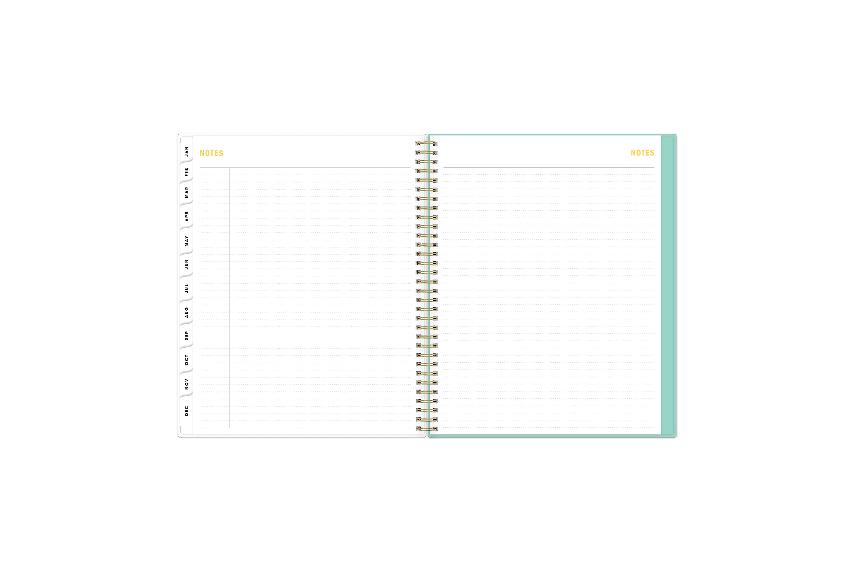8.5x11 lined planner notes