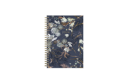 2024 weekly monthly planner featuring kelly ventura pattern front cover 5x8 planner size floral pattern