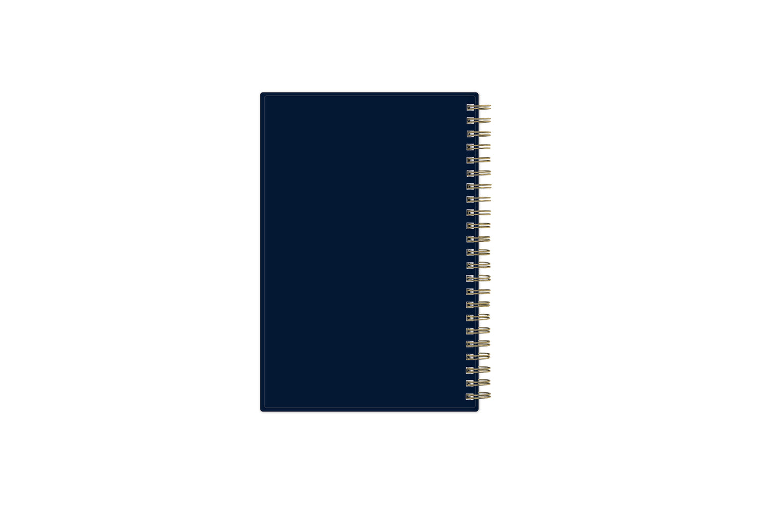 dark blue 5x8 planner gold wire-o