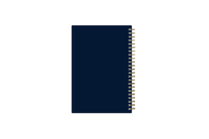 dark blue 5x8 planner gold wire-o