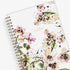 2024 beautiful floral pattern on beige back cover gold wire-o 5x8