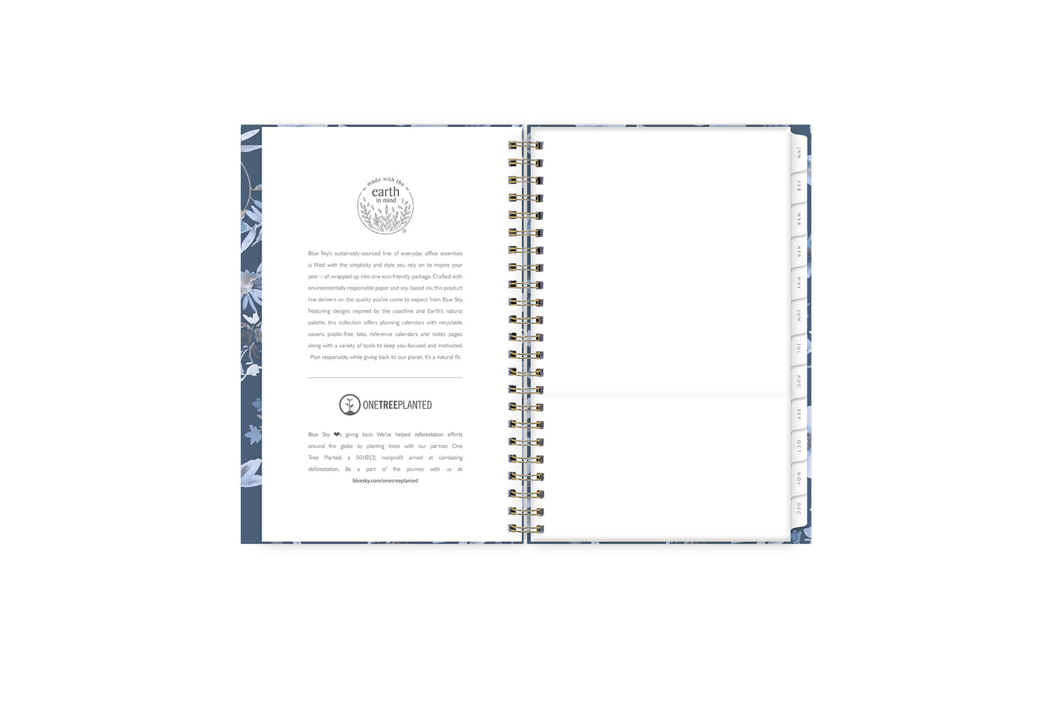 Dark Garden 2024 Weekly Planning Calendar 5 x 8 - Blue Sky Sustainability