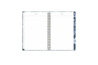 dotted lined notes 2024 blue sky weekly monthly planner and white monthly tabs
