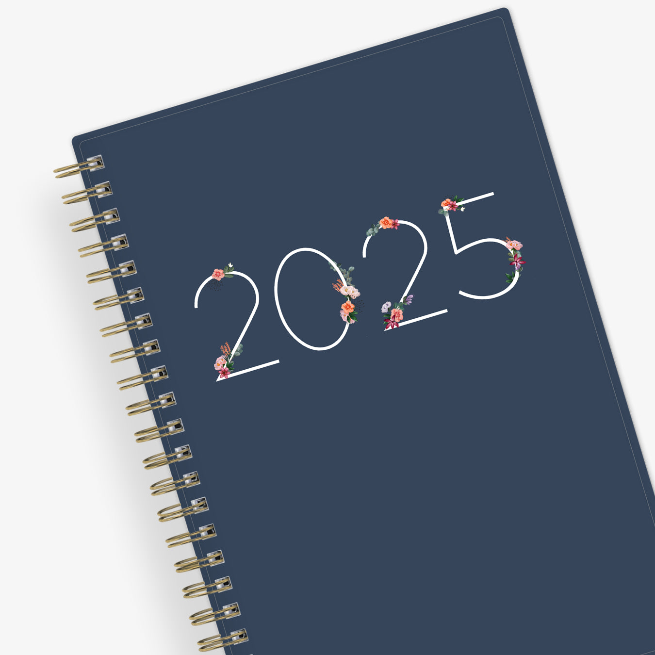 Ashlyn Navy 2025 Weekly Monthly 5x8 Planner Blue Sky