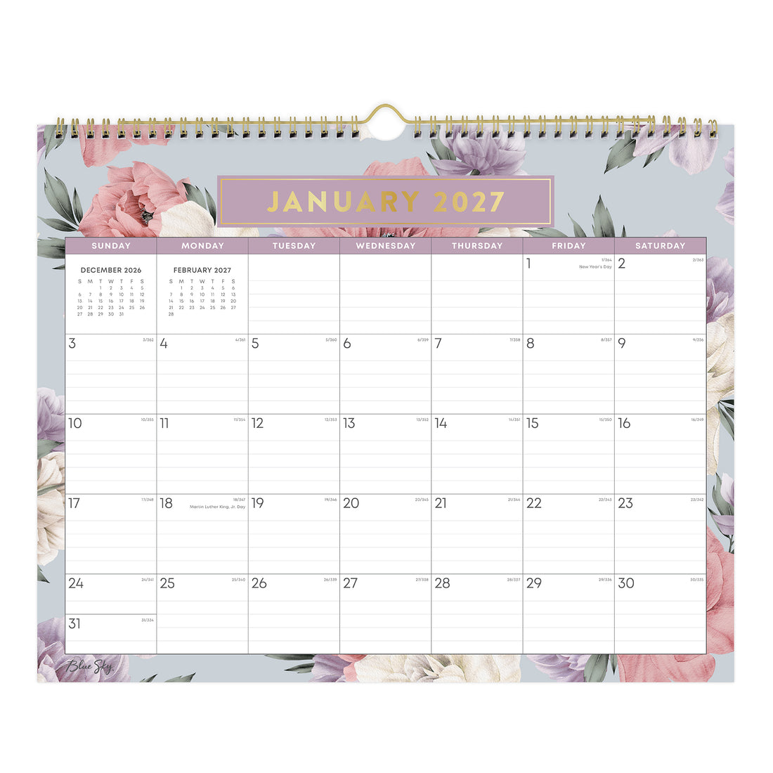 Tula 2027 Wall Calendar 15x12
