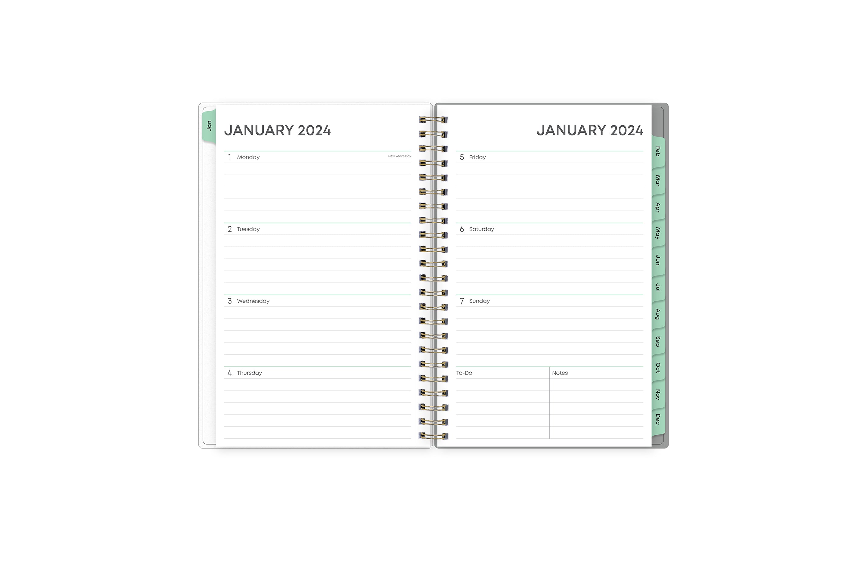 Featuring a 2024 planner from Blue Sky, this planner&