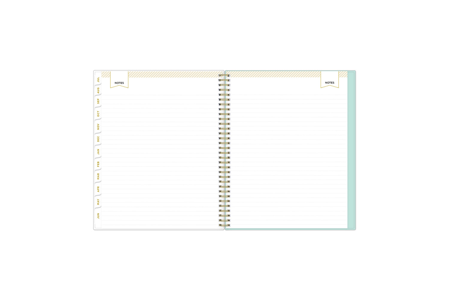 lined notes pages 8.5x11 planner size