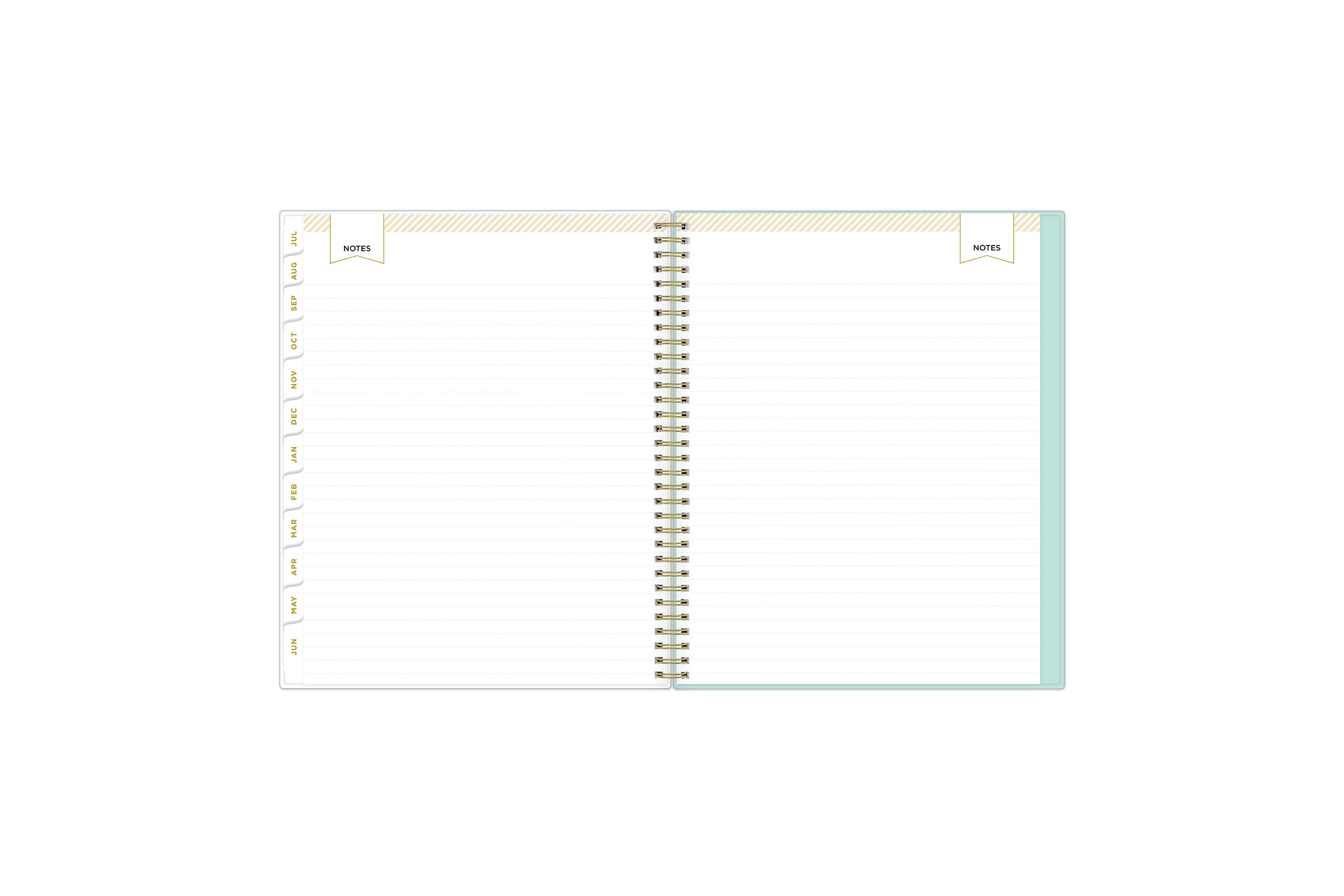 lined notes pages 8.5x11 planner size