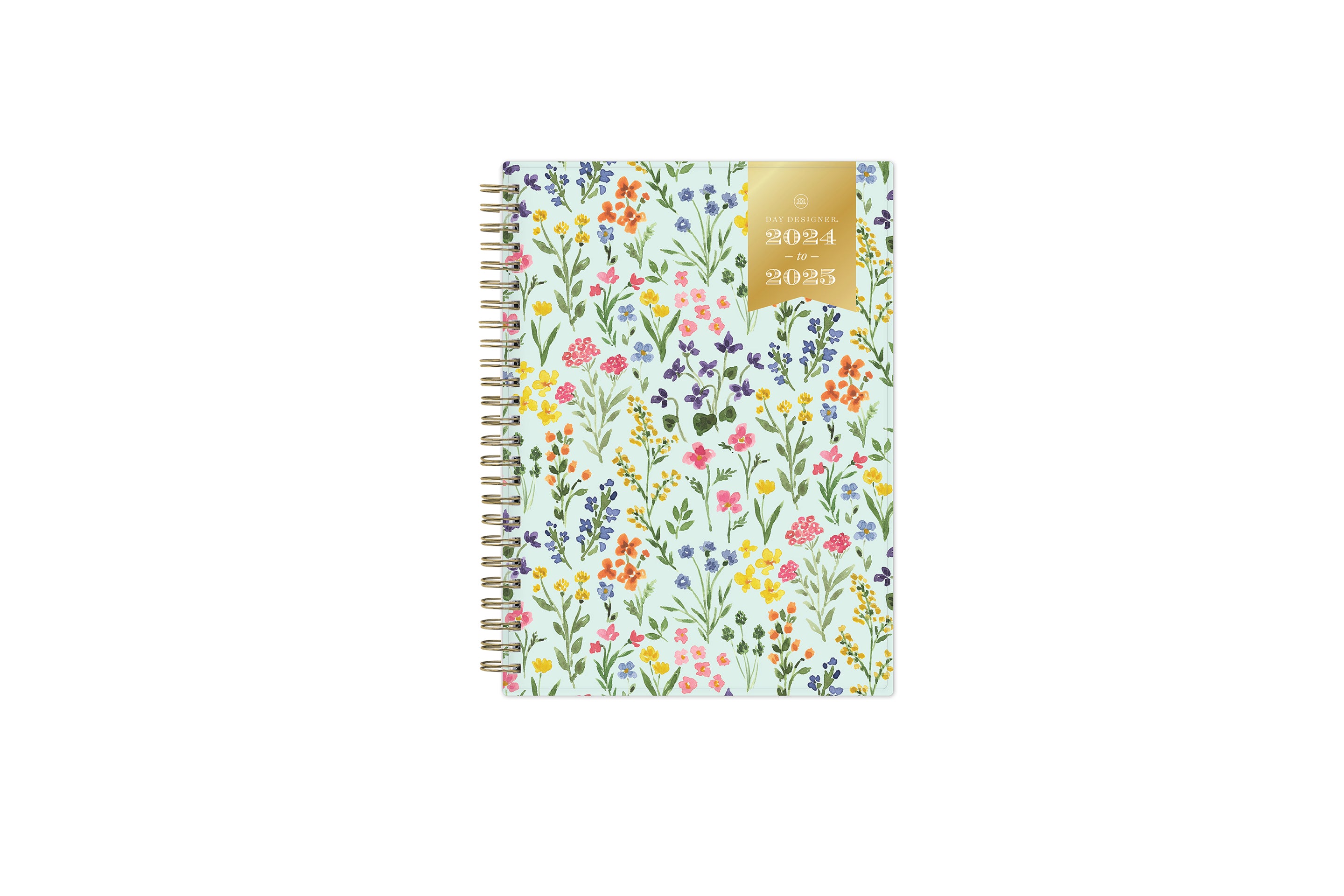 floral patterns on mint background academic weekly monthly planner in planner notes 5.875x8.625