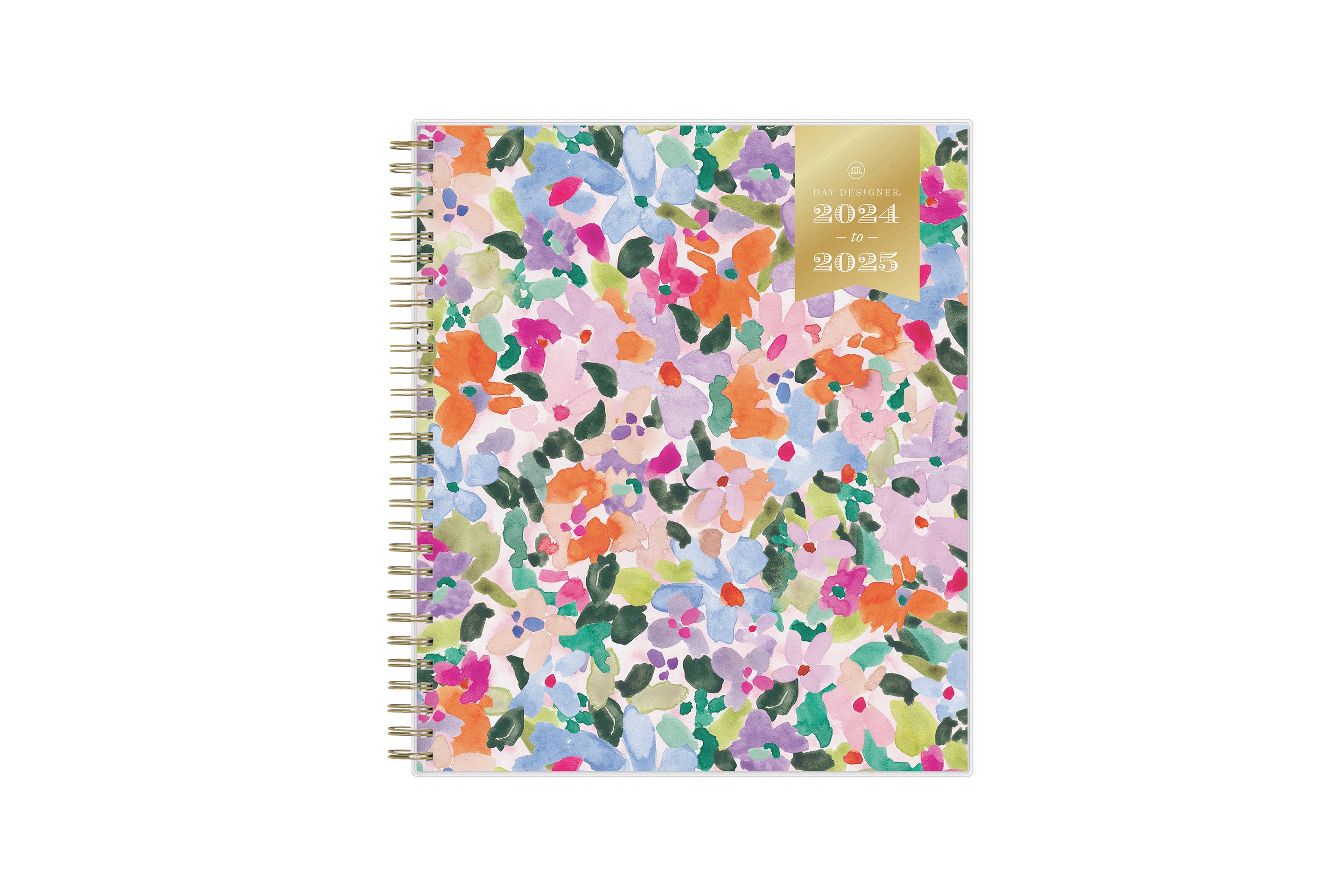 monthly day designer planner in 8x10 planner size with brushed florals