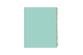 solid mint back cover 8.5x11 planner