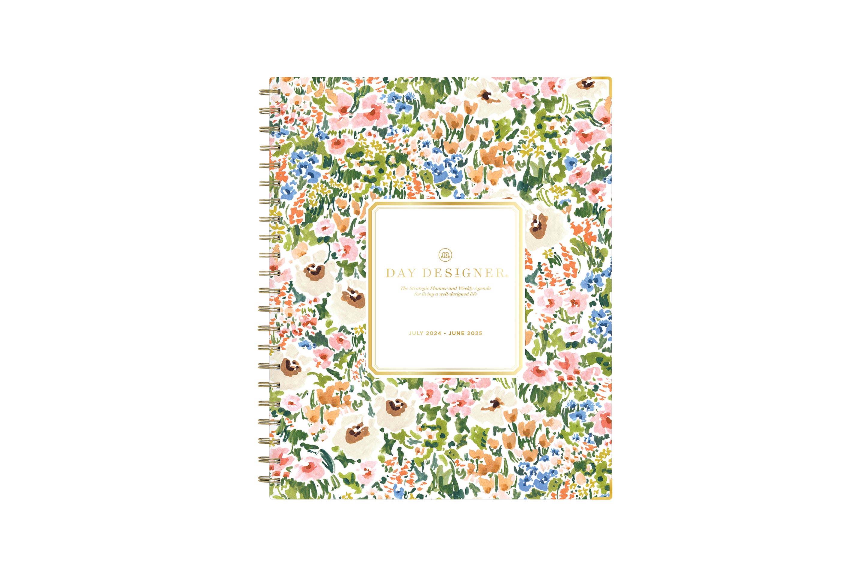 beautiful floral pattern on this day designer for blue sky planner in 8.5x11 size