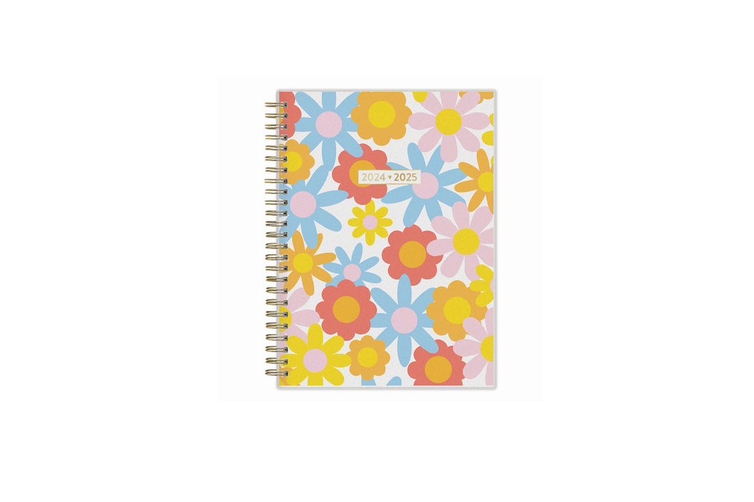 burst of floral patterns and colors on this planner notes