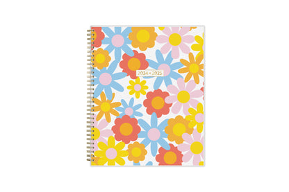 burst of floral patterns and colors on this planner notes 8.5x11 