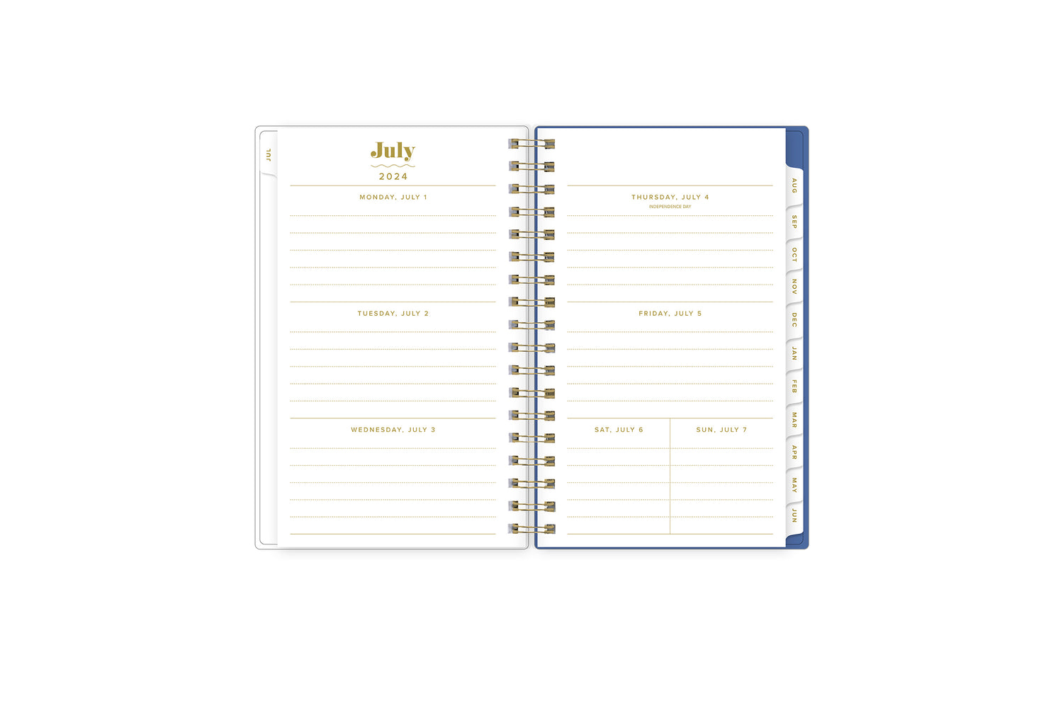 weekly monthly lined writing space in this pocket sized planner
