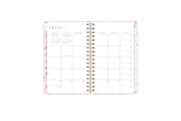 January 2024 - December 2024 weekly monthly planner featuring a monthly spread boxes for each day, blank writing space, notes section, reference calendars, and light purple monthly tabs in 3.625x6.125size