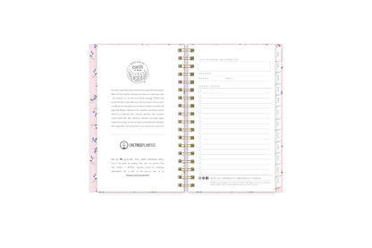 Branches Pink 2024 Weekly Planning Calendar 3.625 x 6.125 - Blue Sky Sustainability