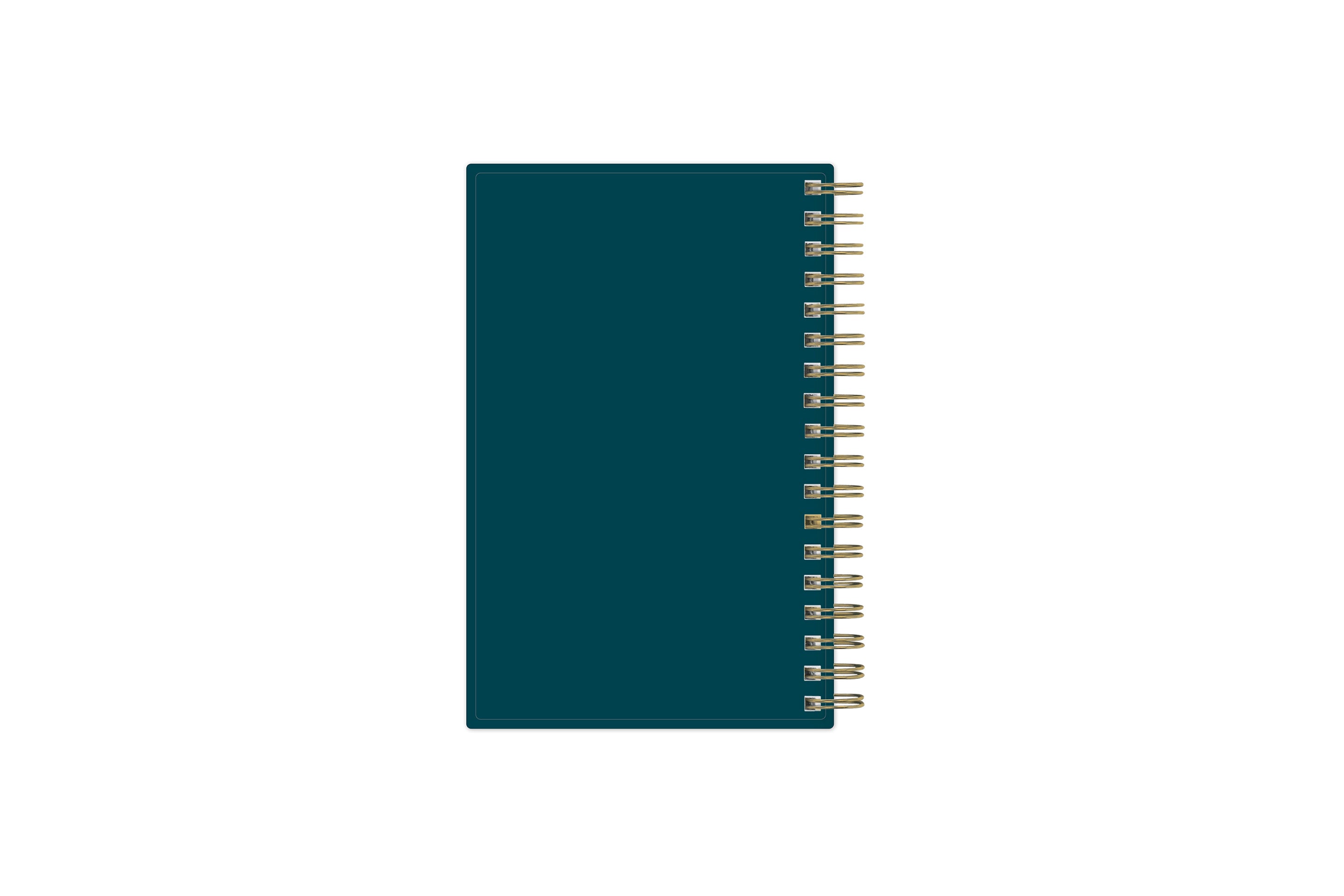solid dark green blue back cover in a pocket sized 3.625x6.125