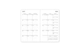 lined monthly planner reference calendars in pocket size 3.625x6.125