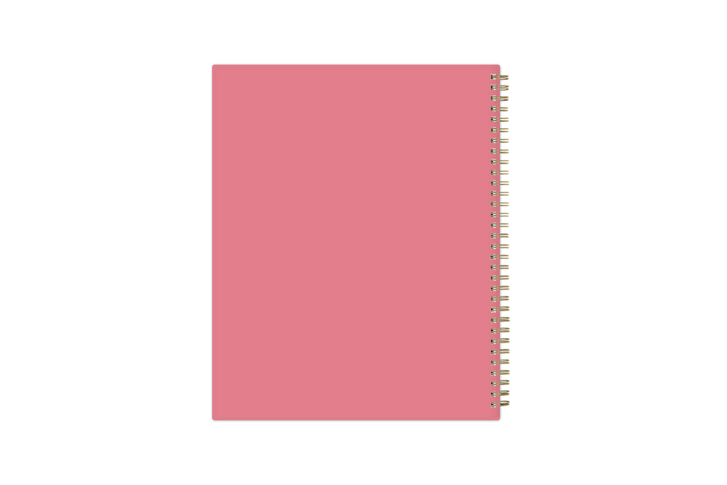 coral back cover 8.5x11 gold wire-o binding