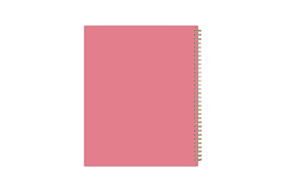 coral back cover 8.5x11 gold wire-o binding