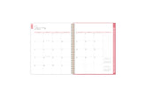 The 2024 Rach Parcell planner features a monthly view with ample blank white writing space, reference calendars, notes section, and soft cream monthly tabs.