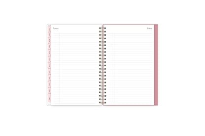 2024 weekly monthly planner featuring ample lined writing space perfect for jotting down notes, to do lists, free-writing, and plans for the weekend!