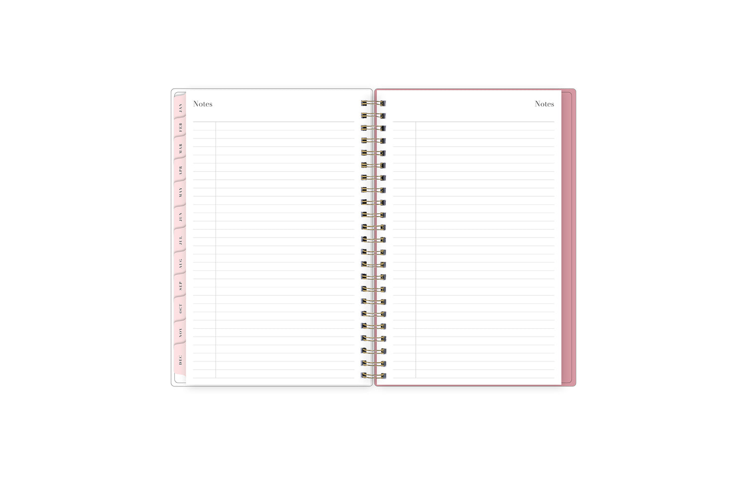 2024 weekly monthly planner featuring ample lined writing space perfect for jotting down notes, to do lists, free-writing, and plans for the weekend!