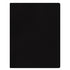 padfolio organizer in black by blue sky includes a 8.5x11 notepad with lined writing space, card holder, and storage pocket.