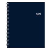 2027 weekly monthly solid navy 8.5x11 planner