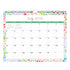 15x12 wall calendar for july 2026 - june 2027 featuring lined writing space and a floral border