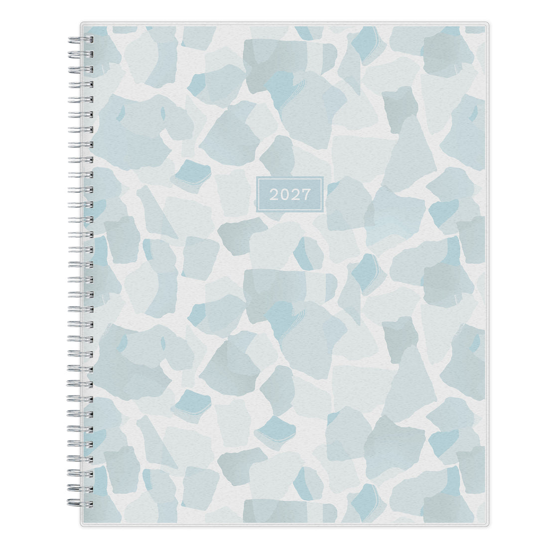 Amitza Blue 2027 Weekly Monthly 8.5x11 Planning Calendar