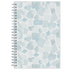 geometric blue front cover on this 2027 5x8 planner weekly monthly with twin wire o binding