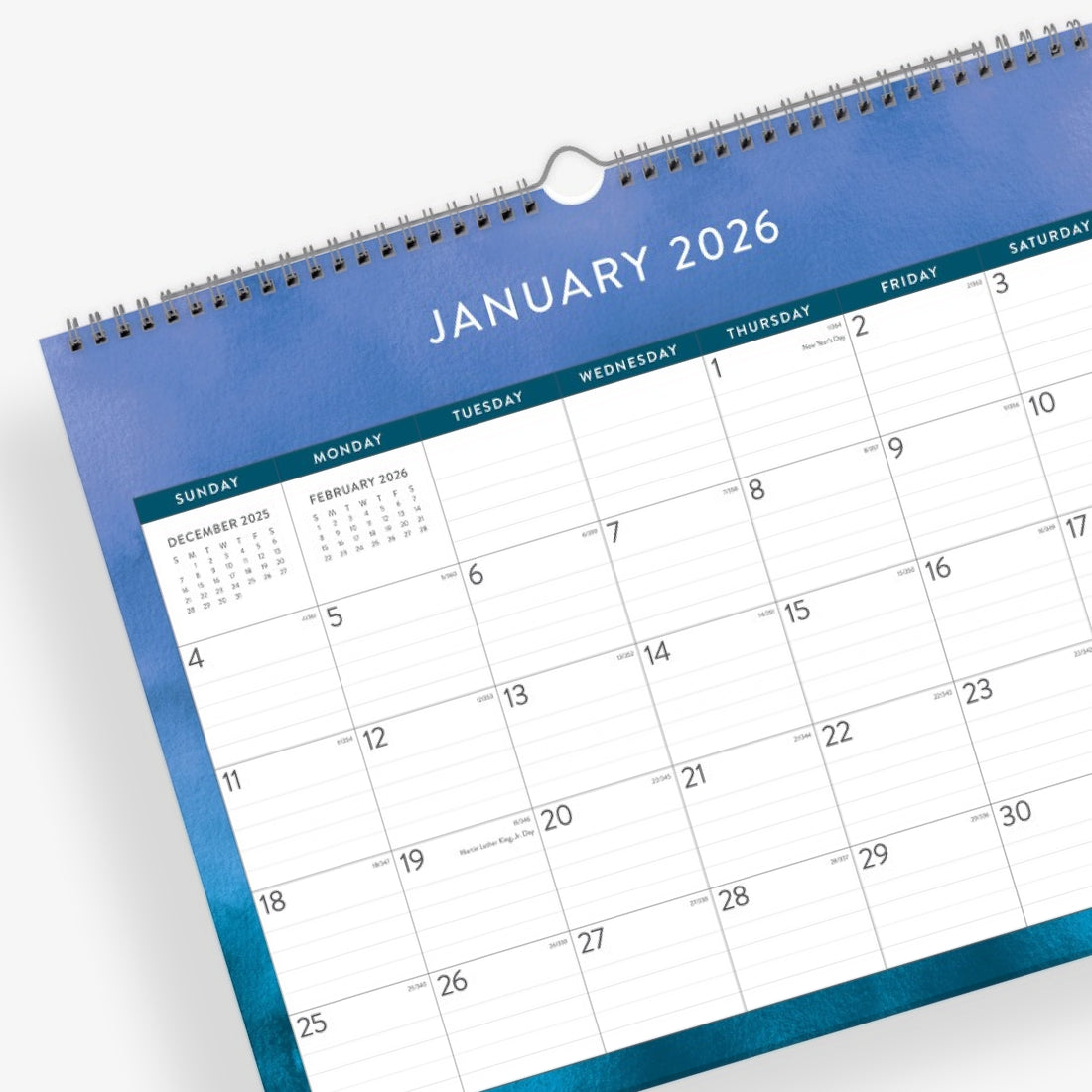 Savoy Cool 2026 Wall Calendar 15x12