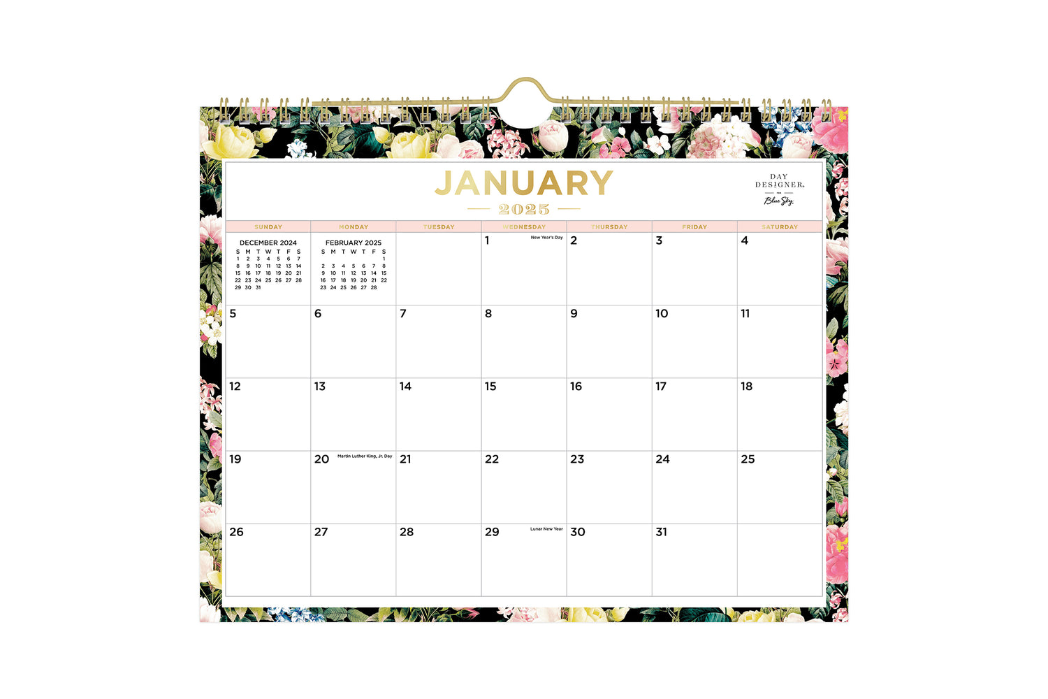 les-fleurs-2025-wall-calendar-11x8-75-day-designer-for-blue-sky