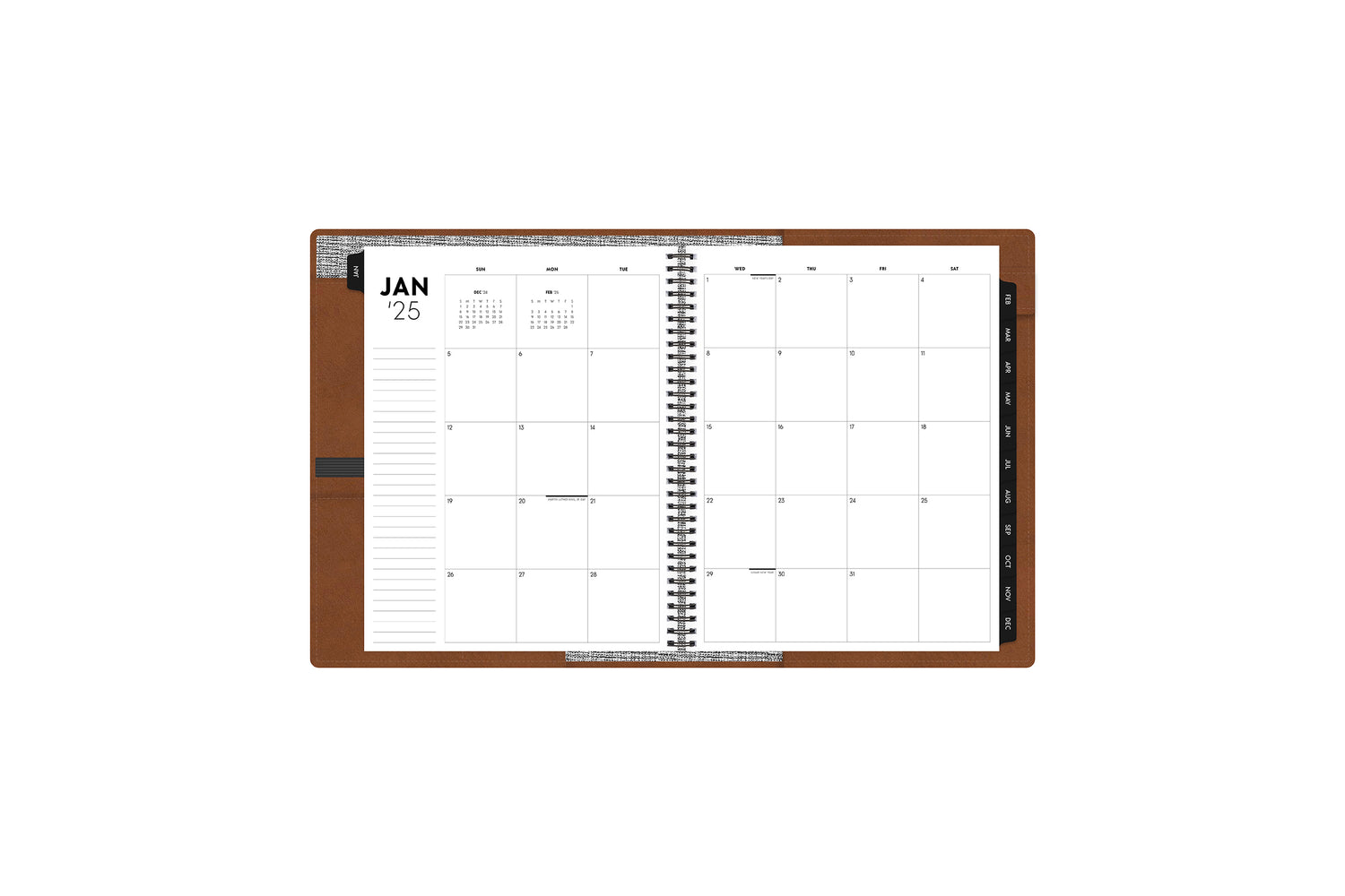 2025 Tan 8.5x11 ASMBLD Weekly Monthly Planner – Blue Sky 2025-tan-8-5x11-asmbld-weekly-monthly-planner-blue-sky
