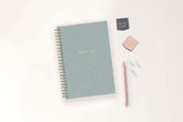 gold glitter front cover in 5x8 planner size 