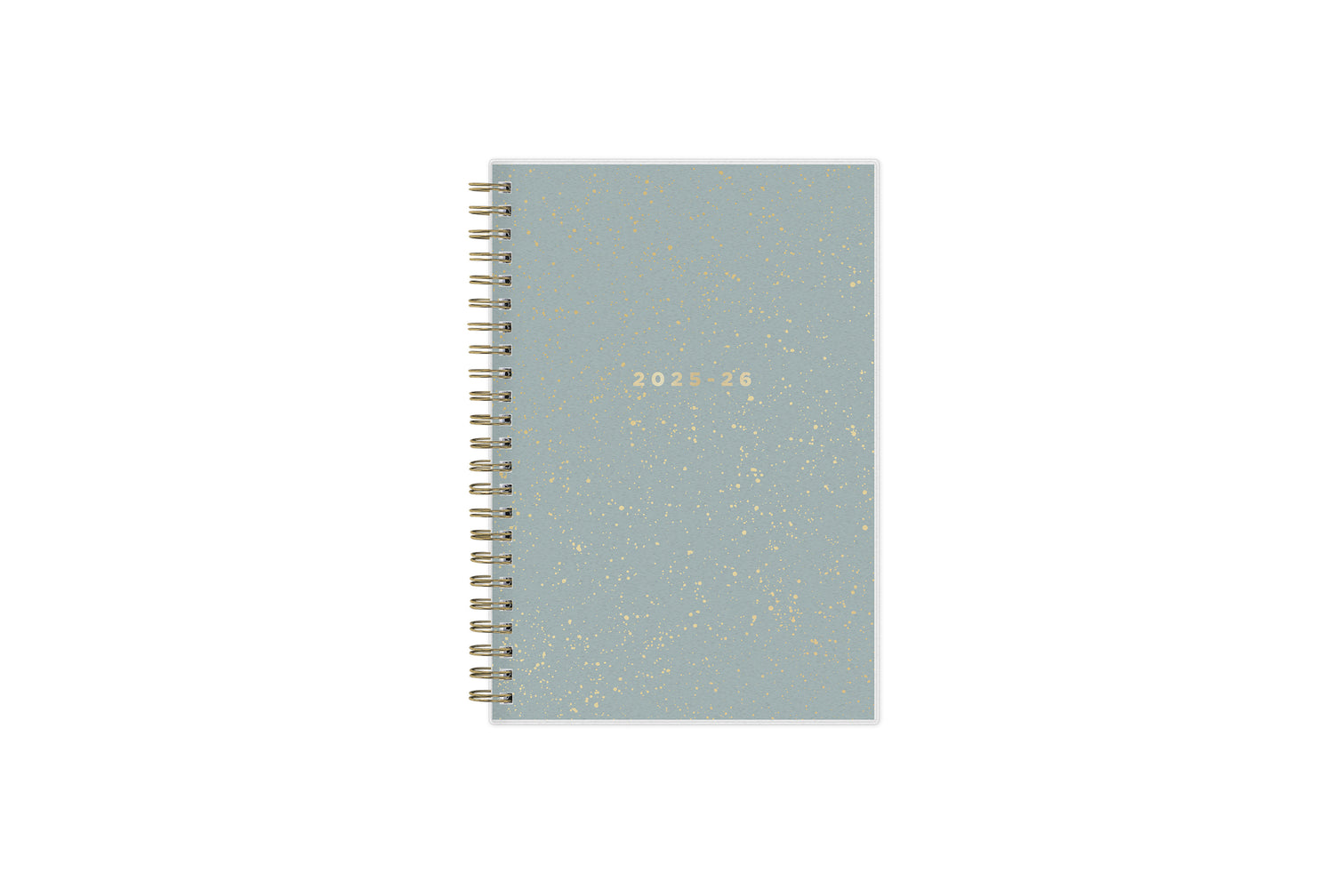gold glitter front cover in 5x8 planner size 