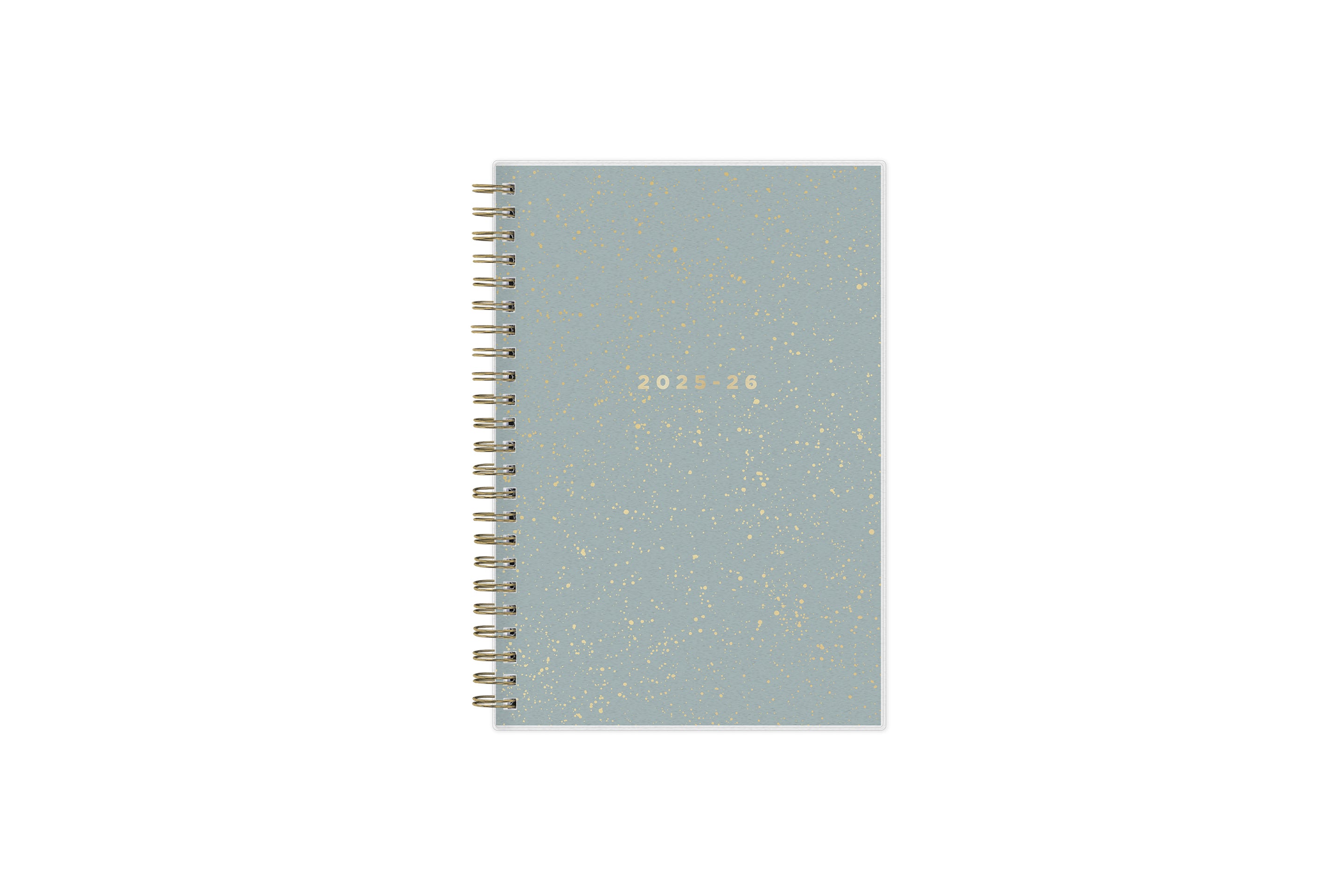 gold glitter front cover in 5x8 planner size 
