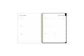This  weekly monthly planner features a weekly spread with clean writing space for notes, to-do lists, projects, goals, doodling in a 8.5x11 planner size