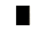 solid black back cover in 5x8 planner size