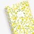 The kelly ventura 2026 weekly monthly planner for blue sky features beautiful lemons cover with gold twin wire-o binding in a 5x8 planner size.