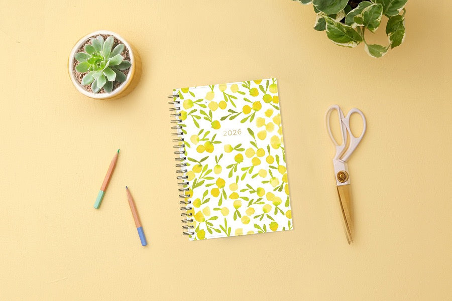 Mimosa 2026 Weekly Monthly 5x8 Kelly Ventura for Blue Sky Planning Calendar