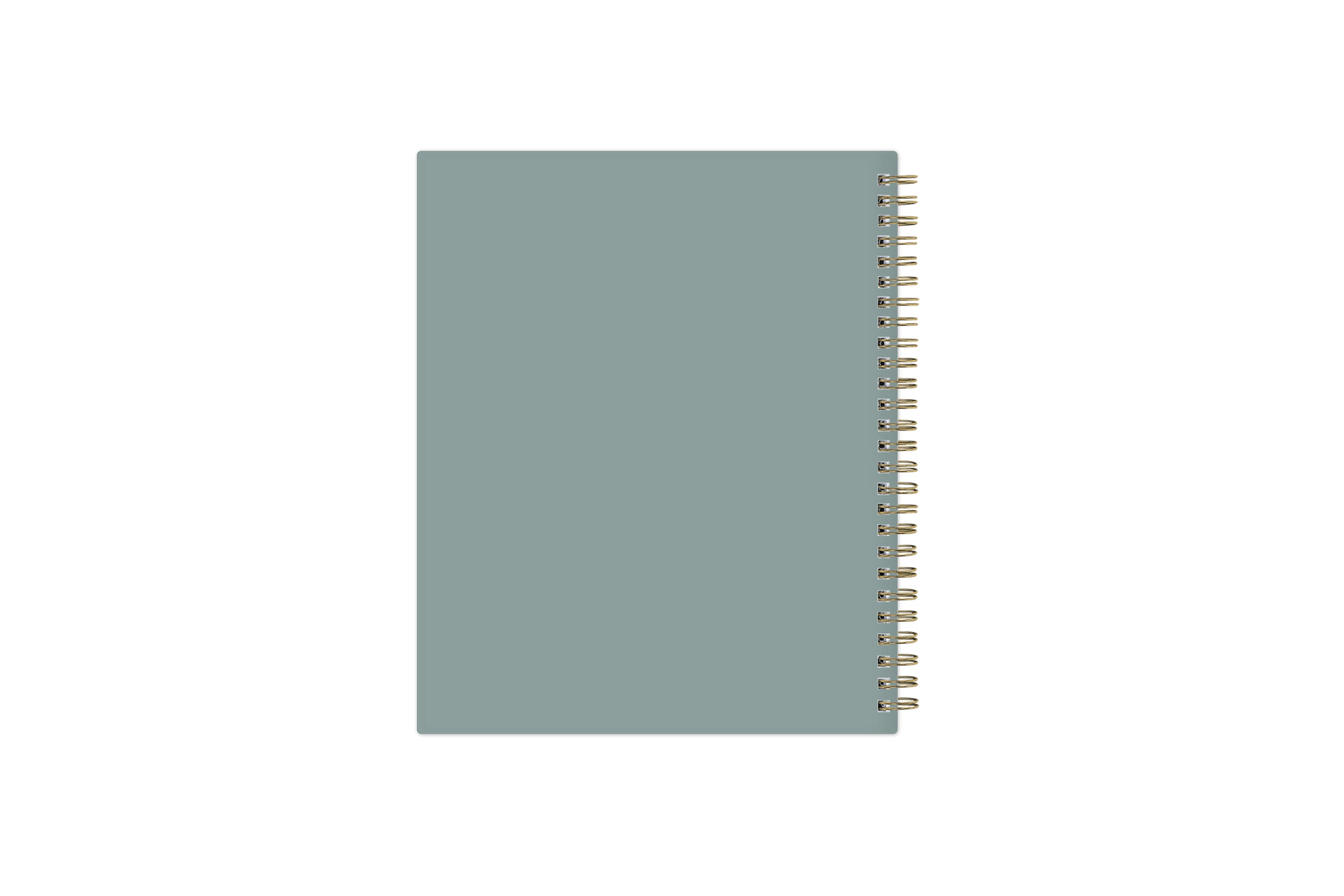 soft neutral olive green back cover in 7x9 planner size