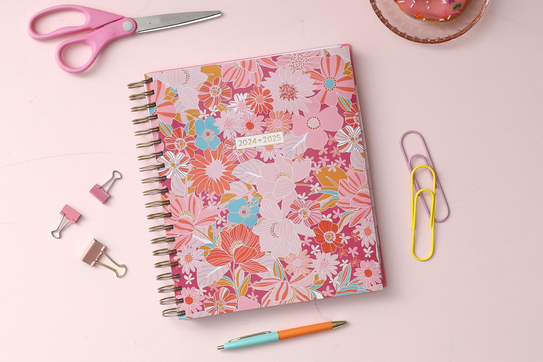 2024-2025 Bloom Pink Daily 8x10 Planning Calendar - Color Me Courtney –  Blue Sky