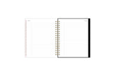 7x9 planner with monthly tabs and lined writing notes pages.