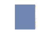 Kelly Ventura for Blue Sky student academic planner in 8.5x11 planner size with periwinkle blue back cover, twin wire-o binding and a weekly monthly layout for July 2025- June 2026